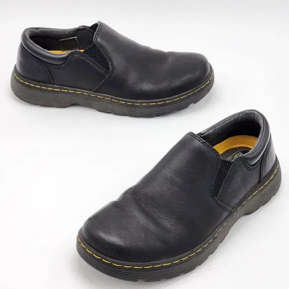 Dr. Martens Tipton Leather Slip On Shoes Size 39 Tipton Leather Slip On Shoes in Black | Dr. Martens main image 3